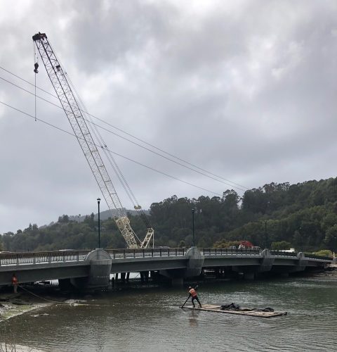 Bon Air Stage 1 bridge complete, trestle on stage 2
